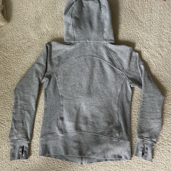 Lululemon Full Zip Grey Scuba Hoodie - Picture 2 of 6